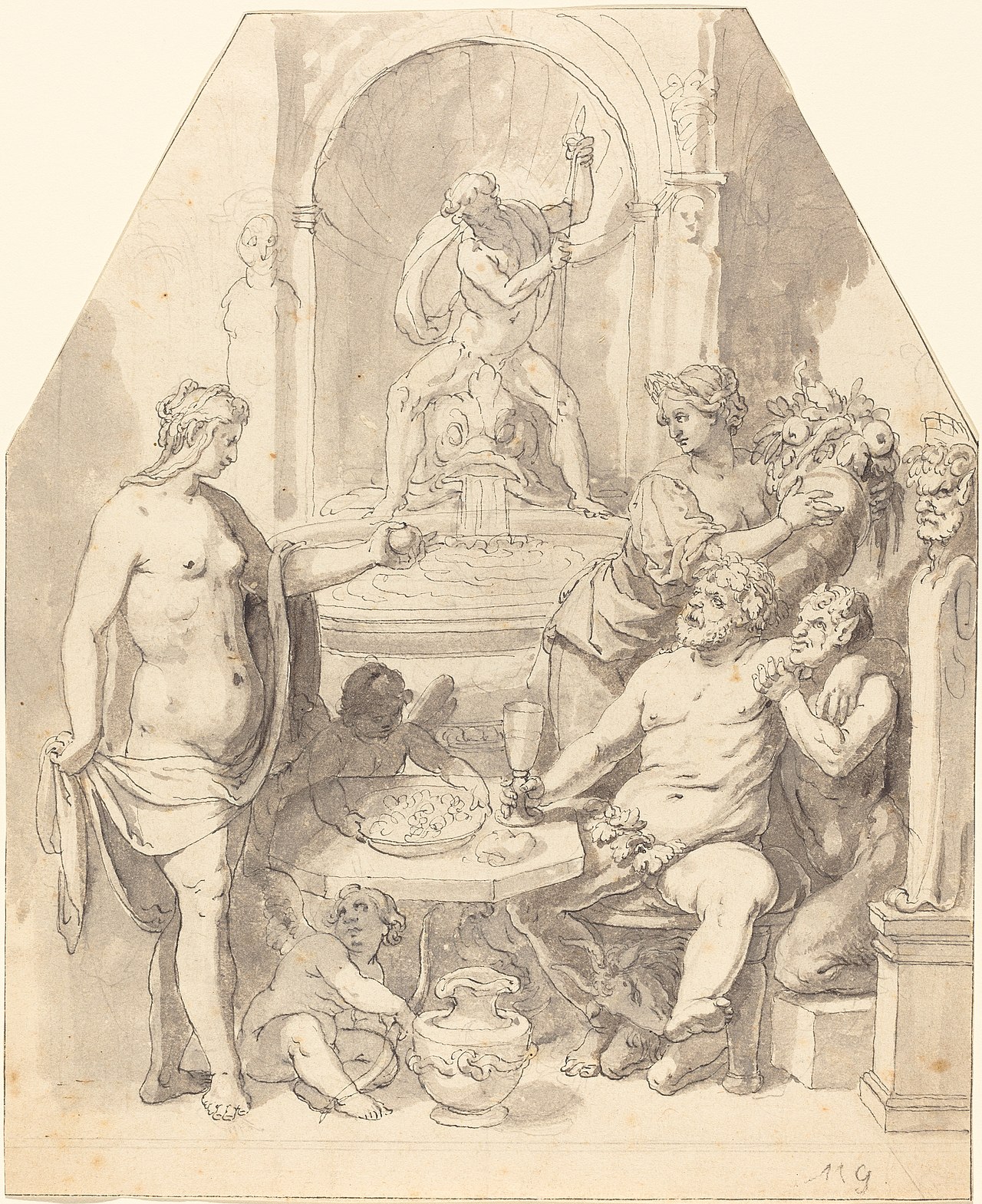 Without Ceres and Bacchus, Venus Freezes by Johann Matthias Kager