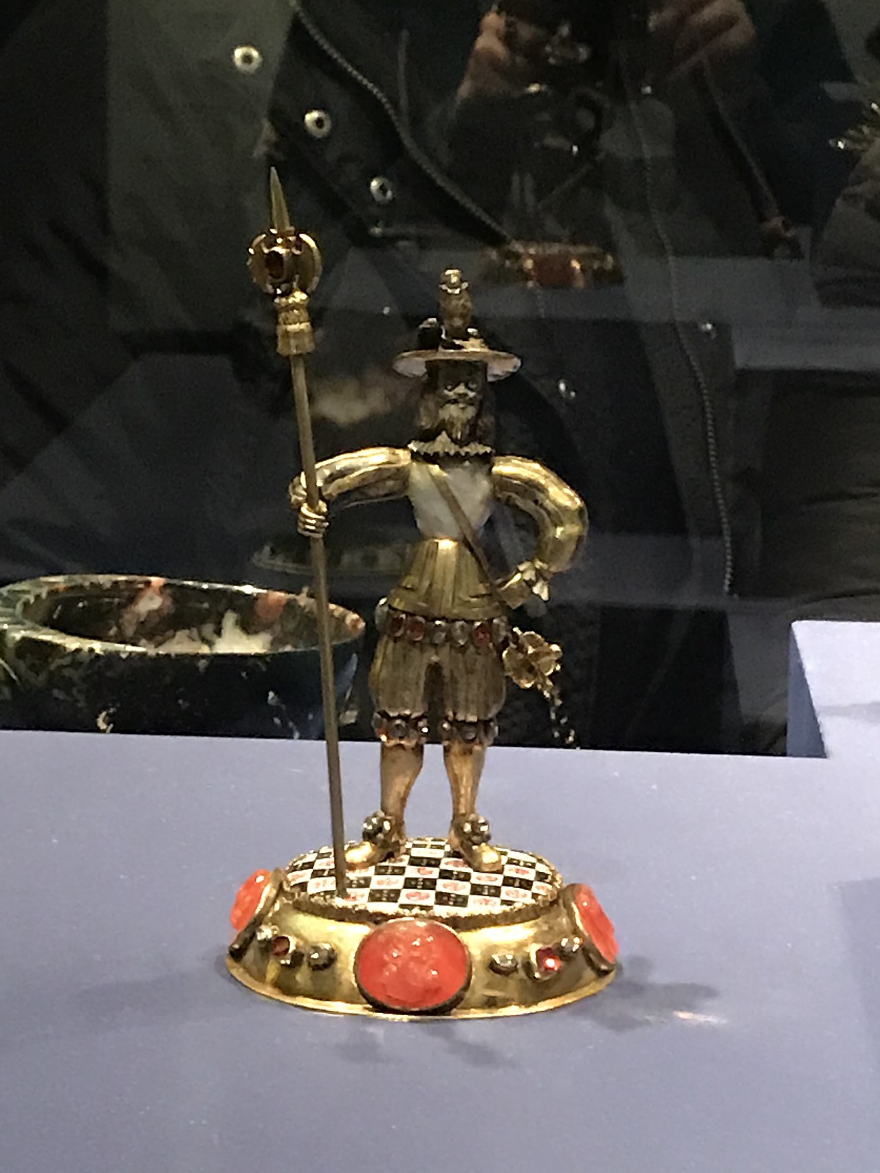 Statuette of a Halberdier (pair) by Johann Melchior Dinglinger