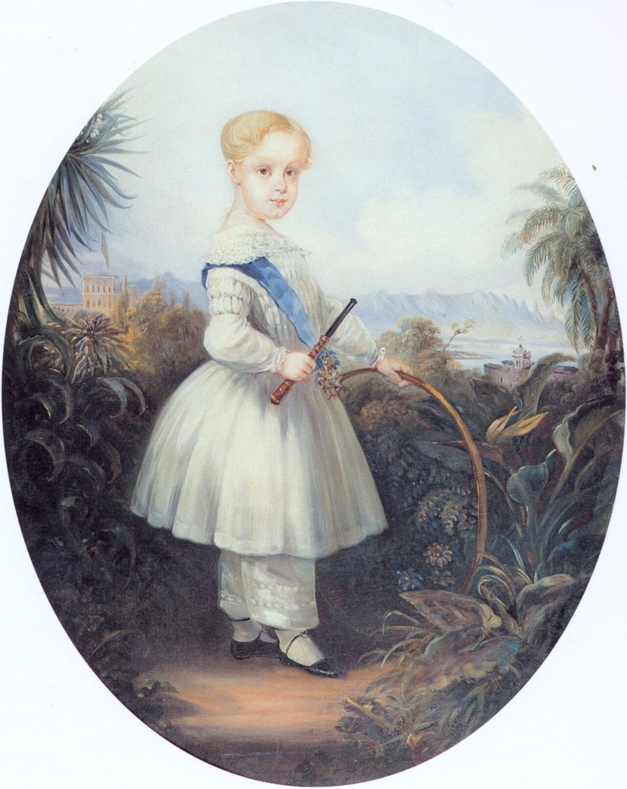 Afonso, Prince Imperial of Brazil, eldest son of Pedro II. 1846. by Johann Moritz Rugendas