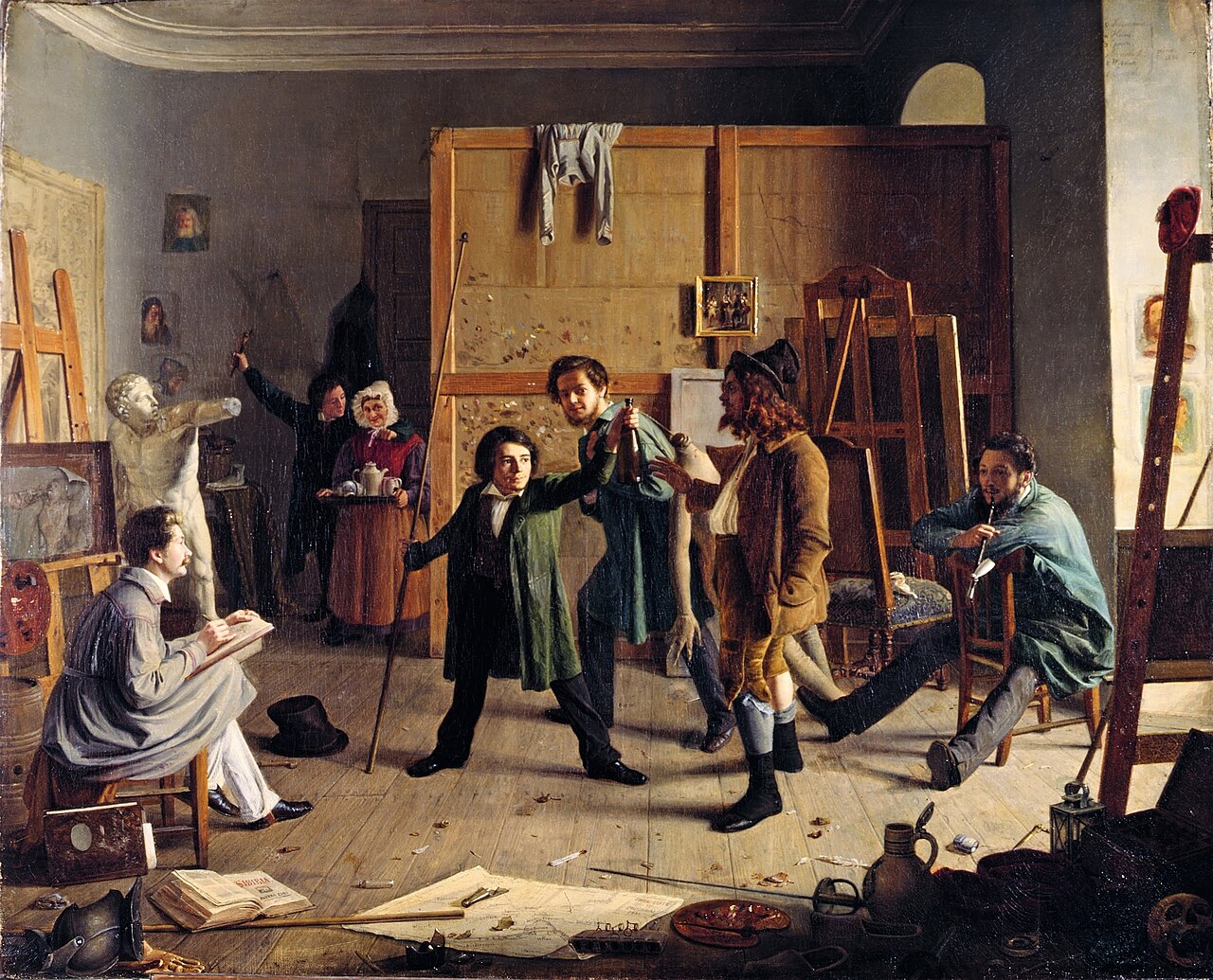Studio Scene by Johann Peter Hasenclever