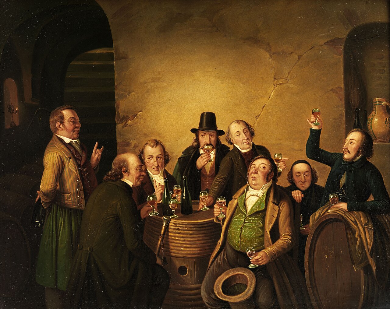 Wine tasting by Johann Peter Hasenclever