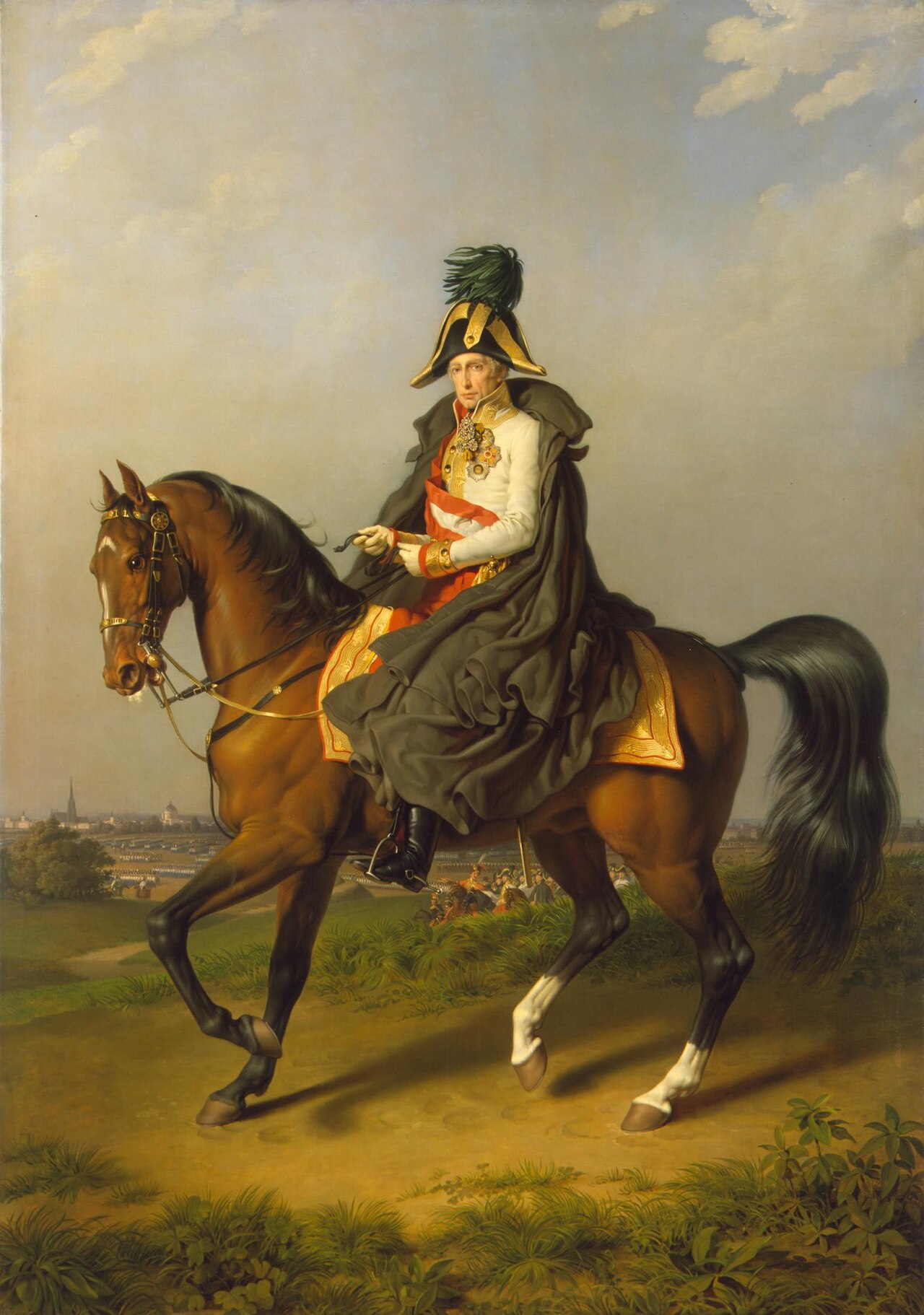 Equestrian Portrait of Franz I (1768-1835) by Johann Peter Krafft