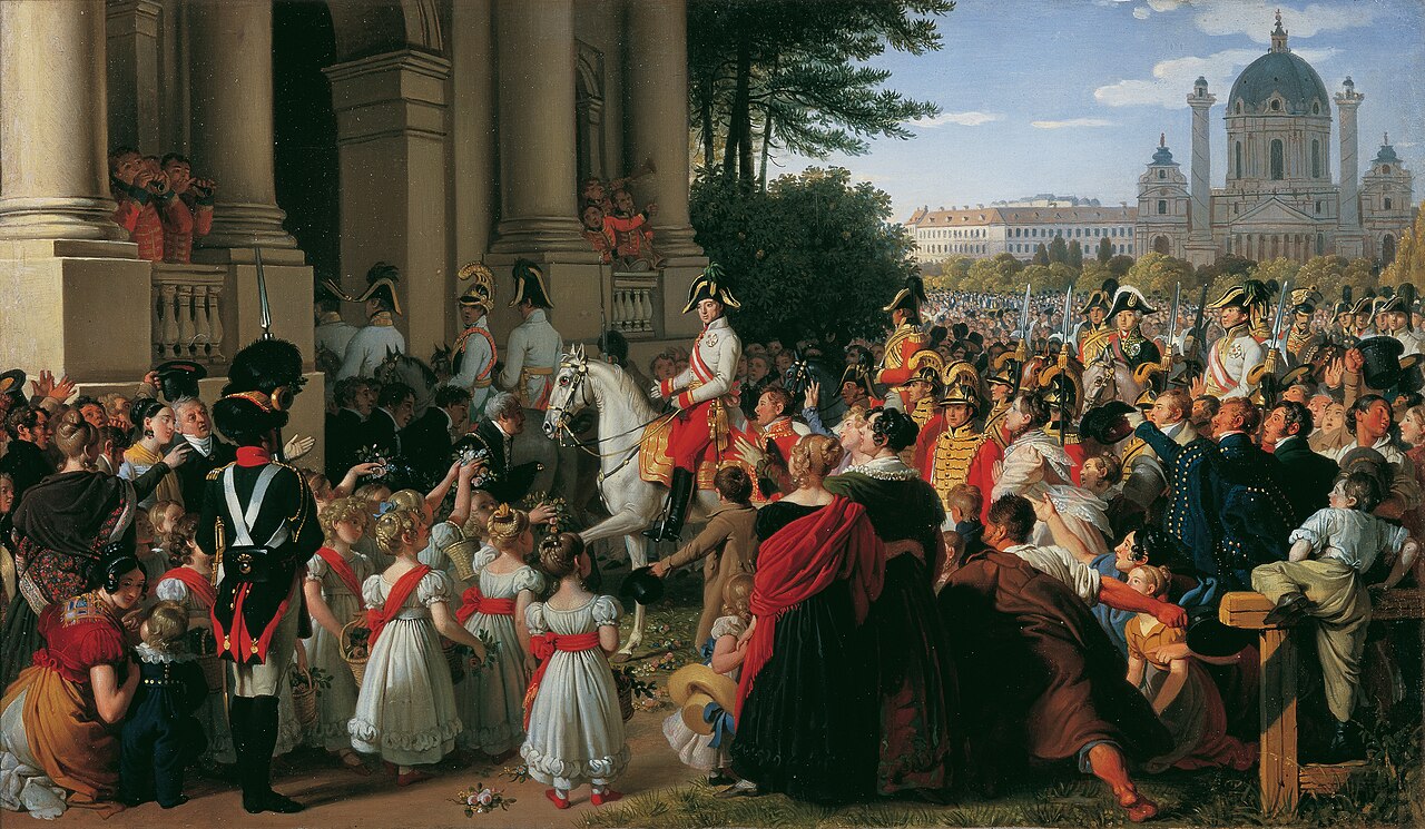 The Entry of Emperor Francis I into Vienna After the Peace of Paris by Johann Peter Krafft