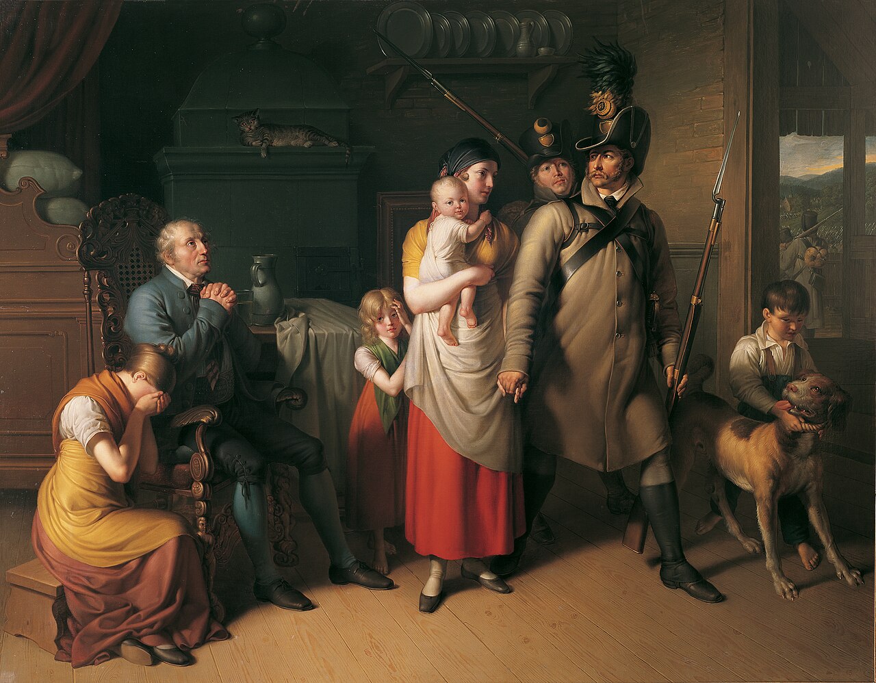 The Farewell of the Country Soldier by Johann Peter Krafft