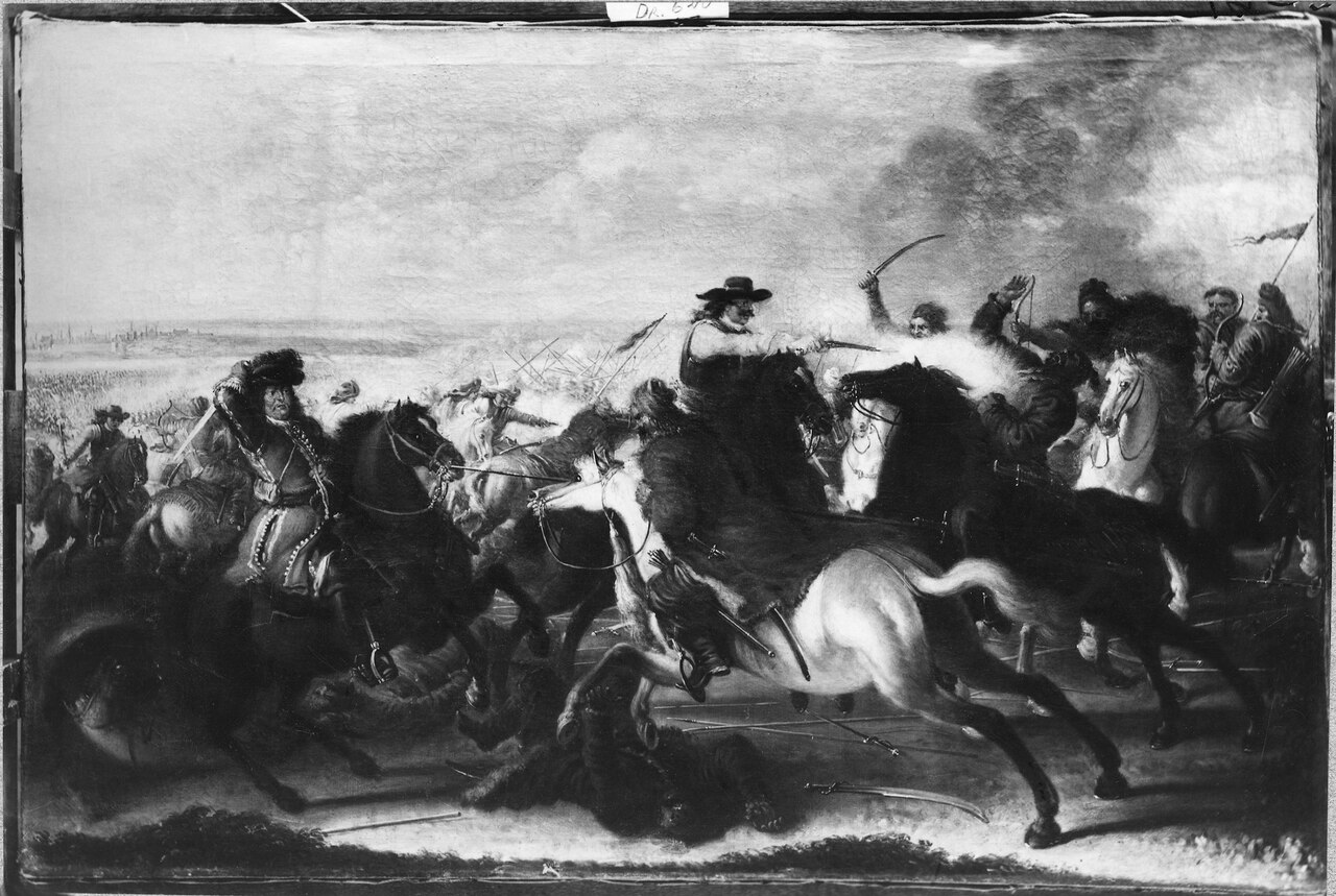 Karl X Gustav (1622-1660), count palatine of Zweibrücken, king of Sweden, married to Hedvig Eleonora of Holstein-Gottorp by Johann Philipp Lemke