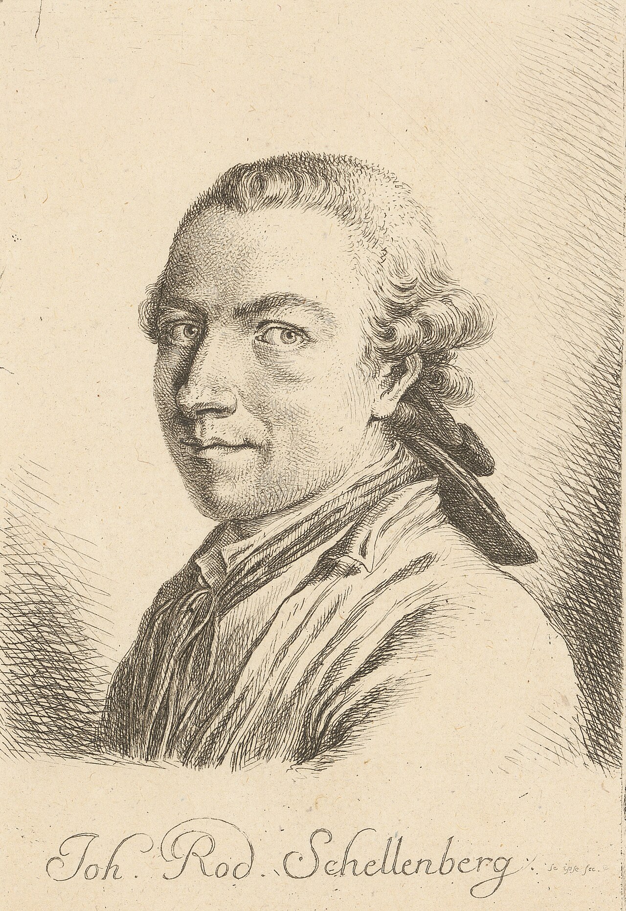 Portrait of Johann Rudolph Schellenberg