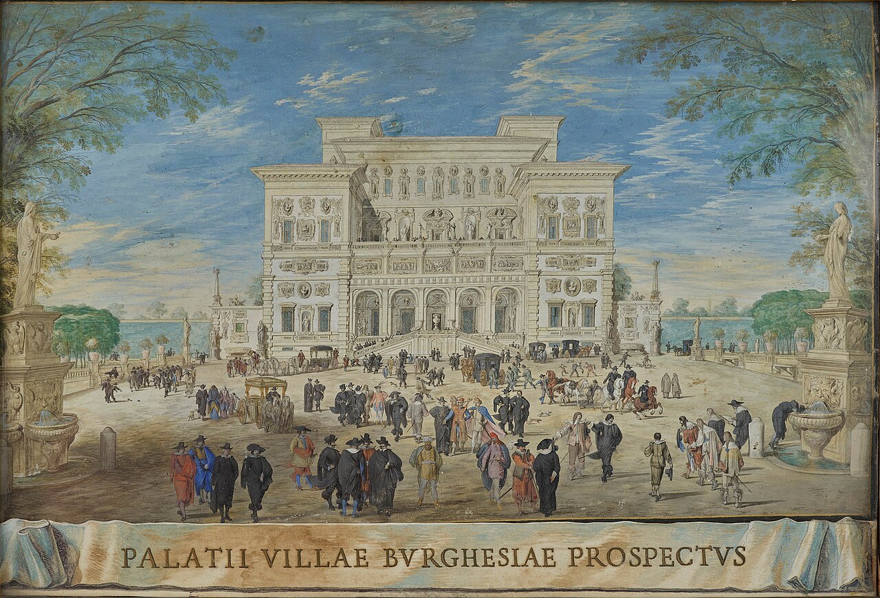 View of Villa Borghese by Johann Wilhelm Baur