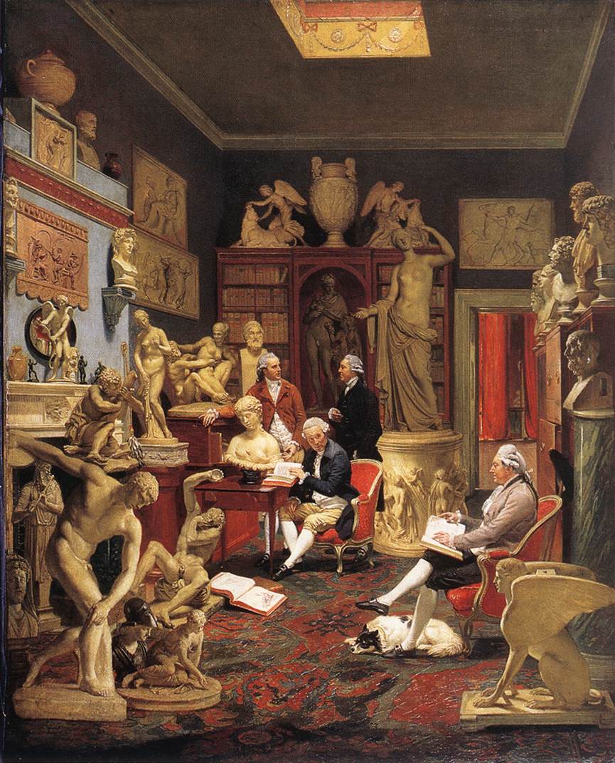 Charles Townley in his Sculpture Gallery by Johann Zoffany