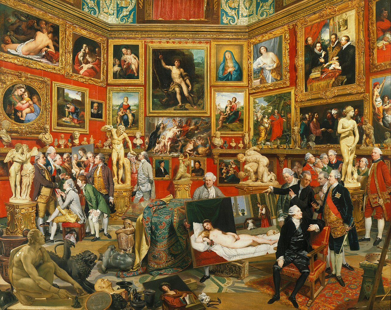 The Tribuna of the Uffizi by Johann Zoffany