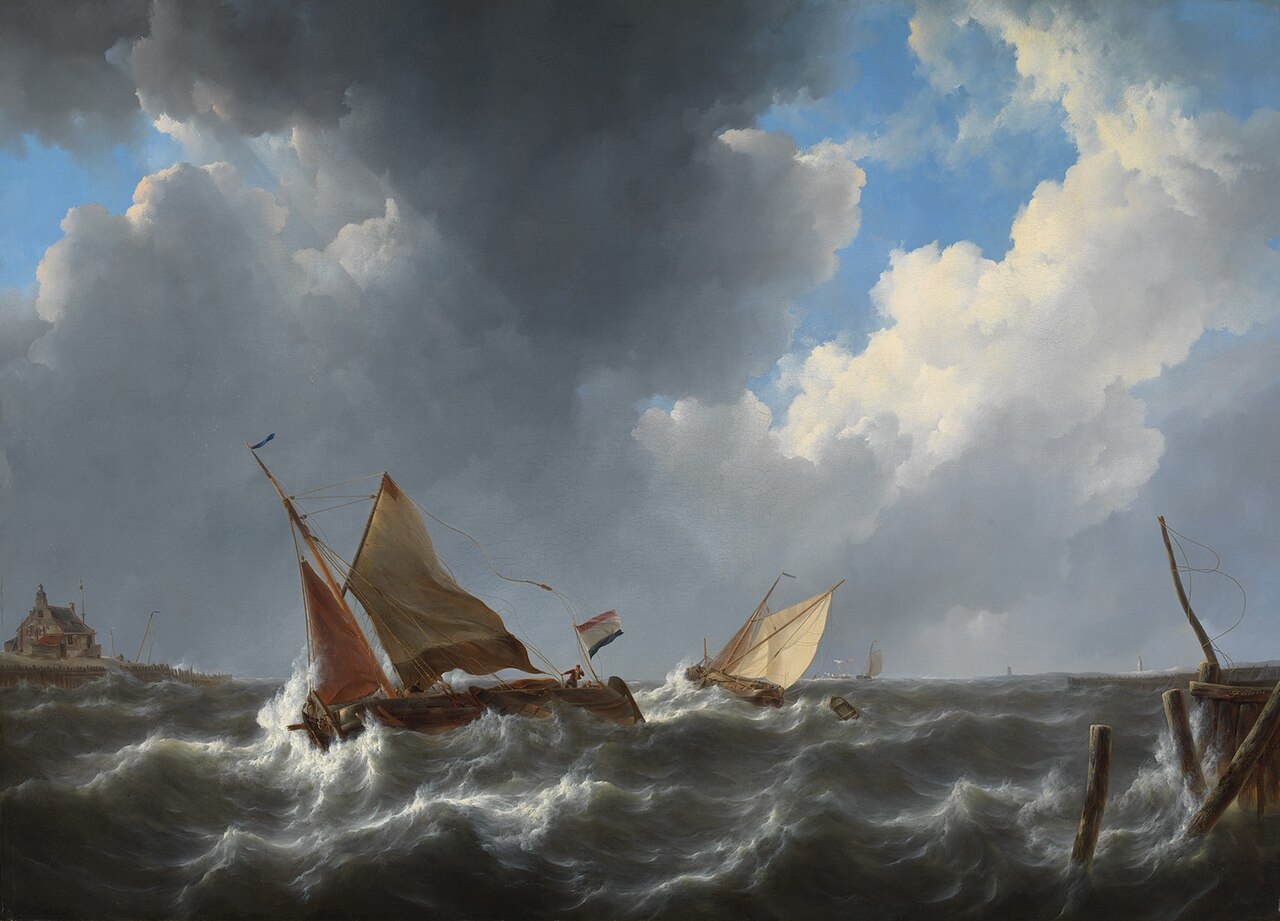 Rough seas by Johannes Christiaan Schotel