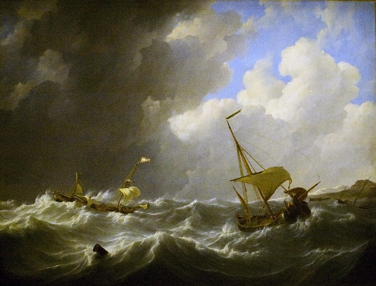 Storm on the Sea by Johannes Christiaan Schotel