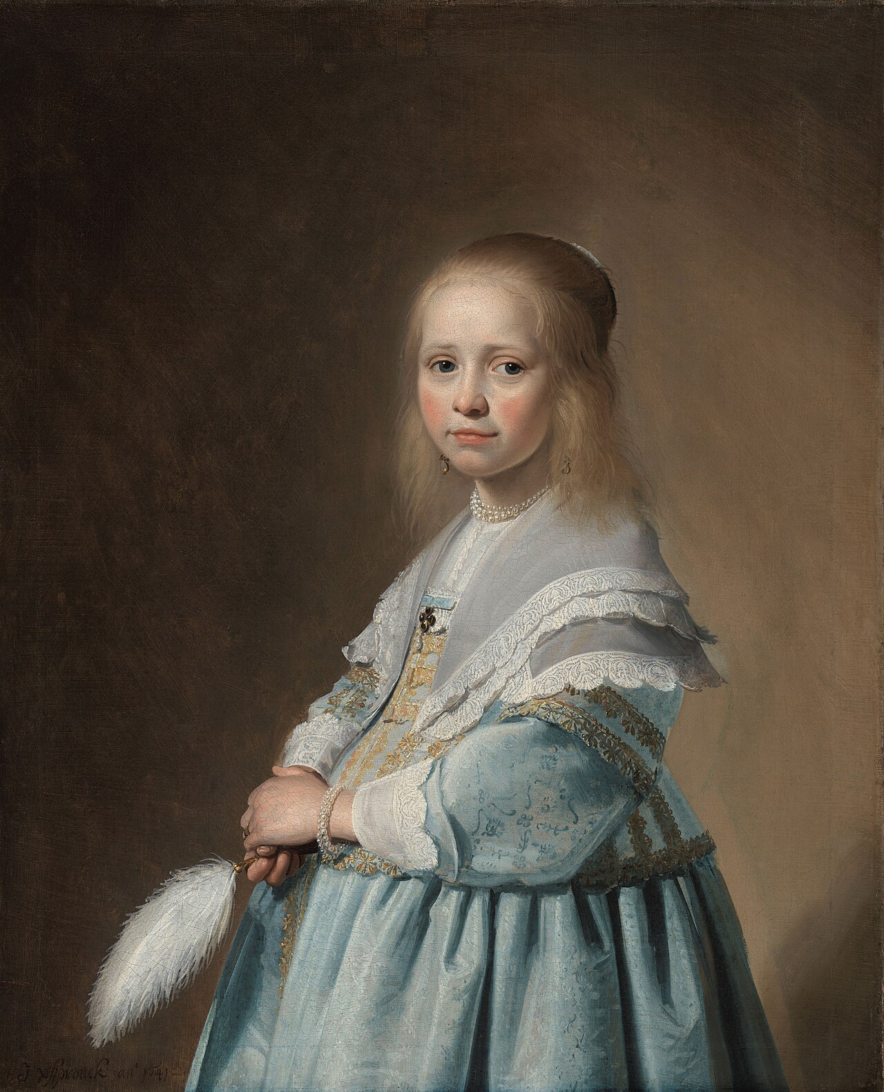 Portrait of a Girl Dressed in Blue by Johannes Cornelisz Verspronck