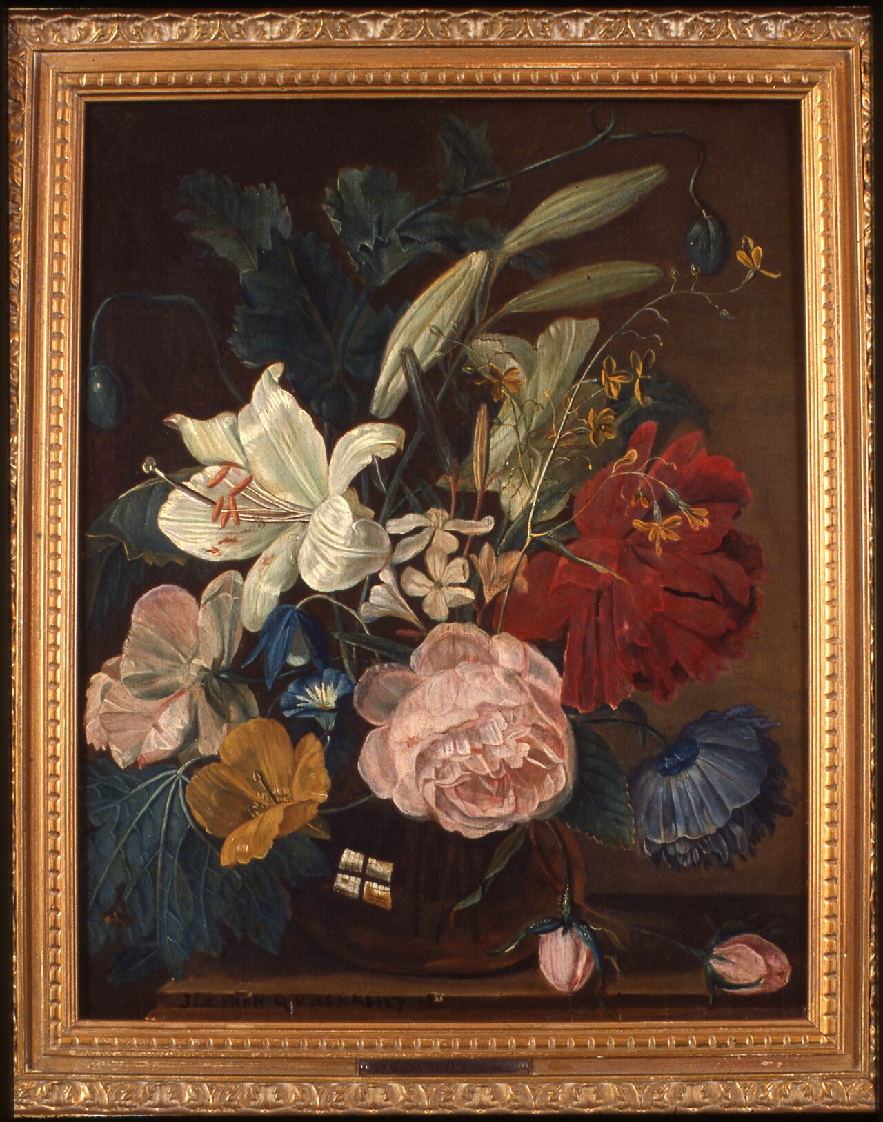 Flower piece (Icones-UB-MNL-3) by Johannes le Francq van Berkhey