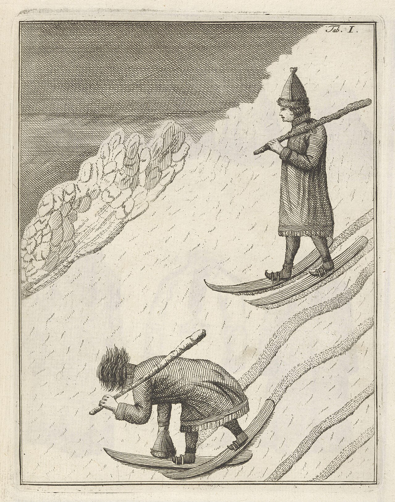 Downhill Skiers by Johannes Rach