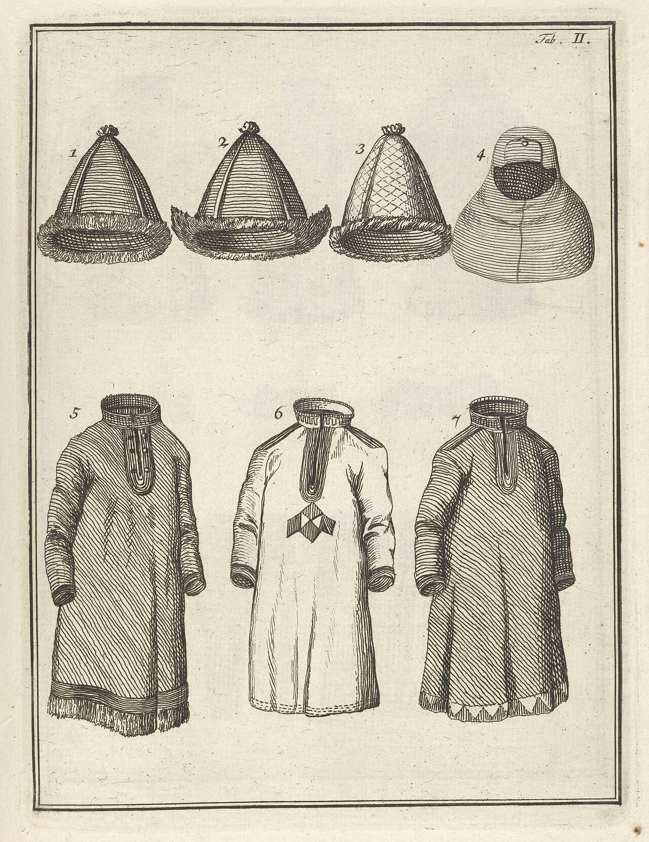 Hats, Cap, Tunic and Gáktis by Johannes Rach