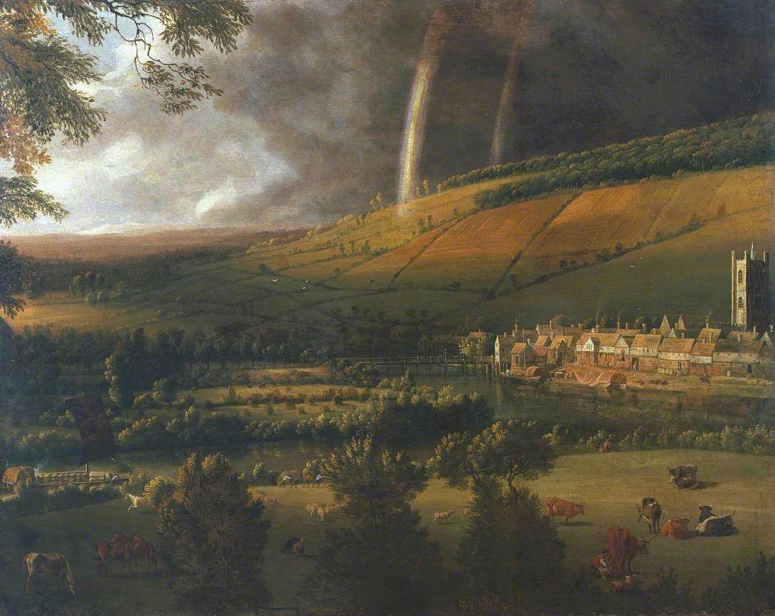 Landscape with Rainbow, Henley-on-Thames by Johannes Siberechts