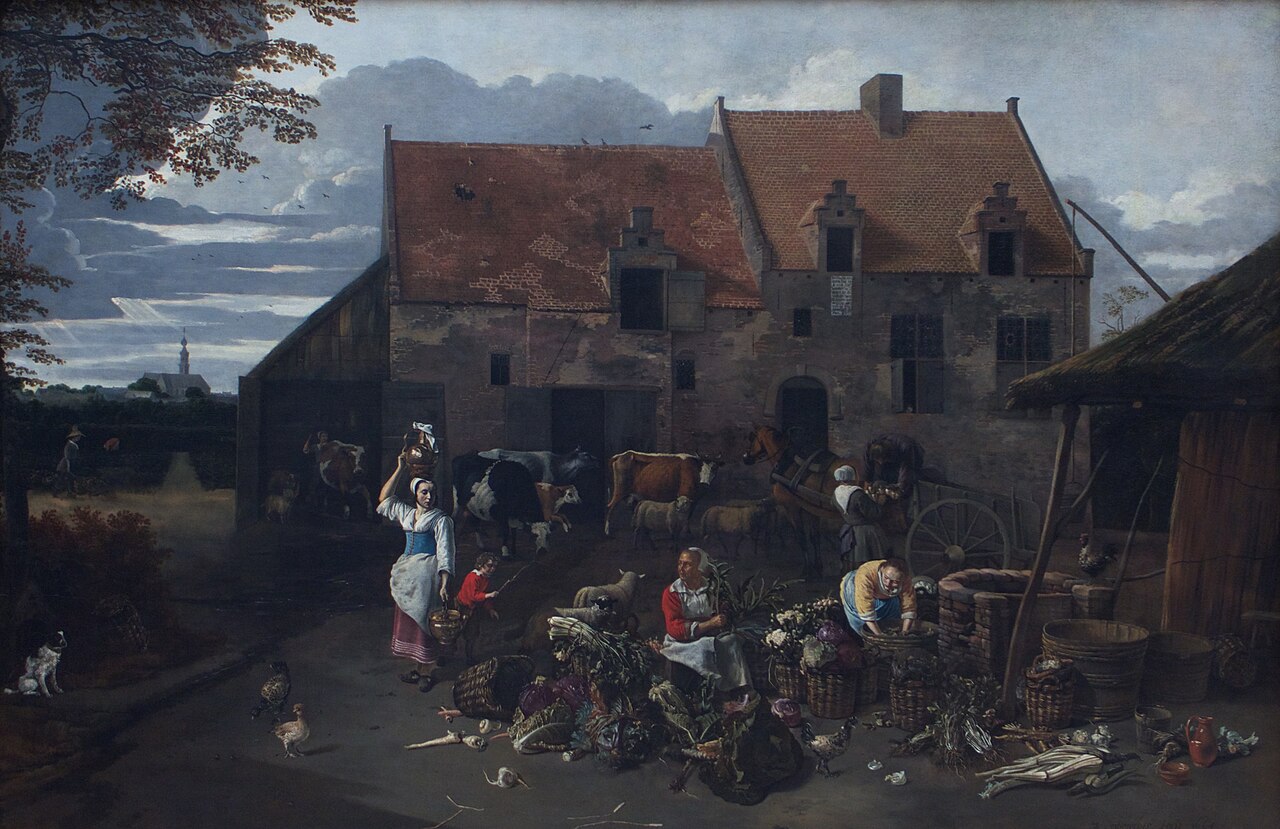 The Courtyard of the Market Gardener by Johannes Siberechts