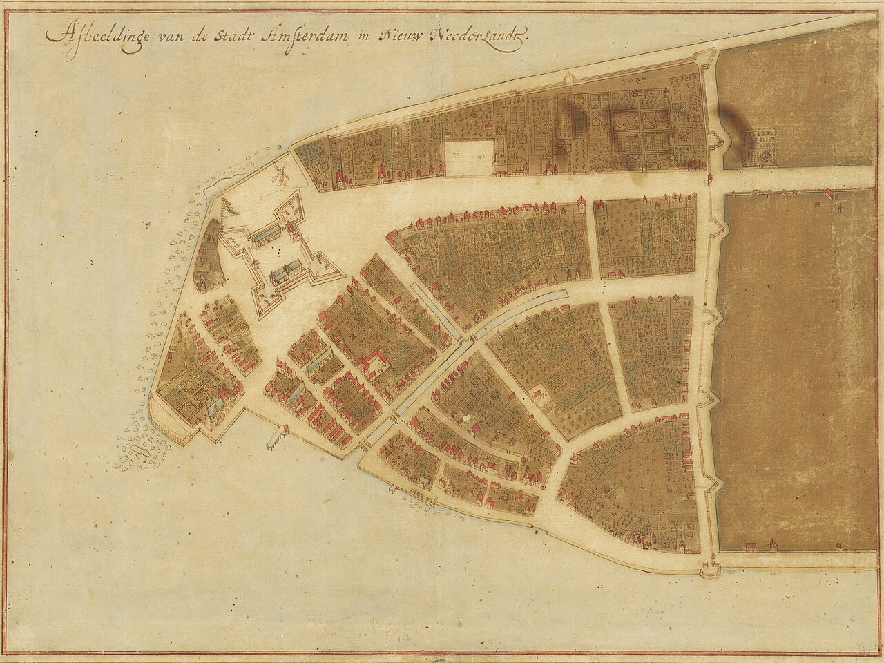 Castello Plan by Johannes Vingboons