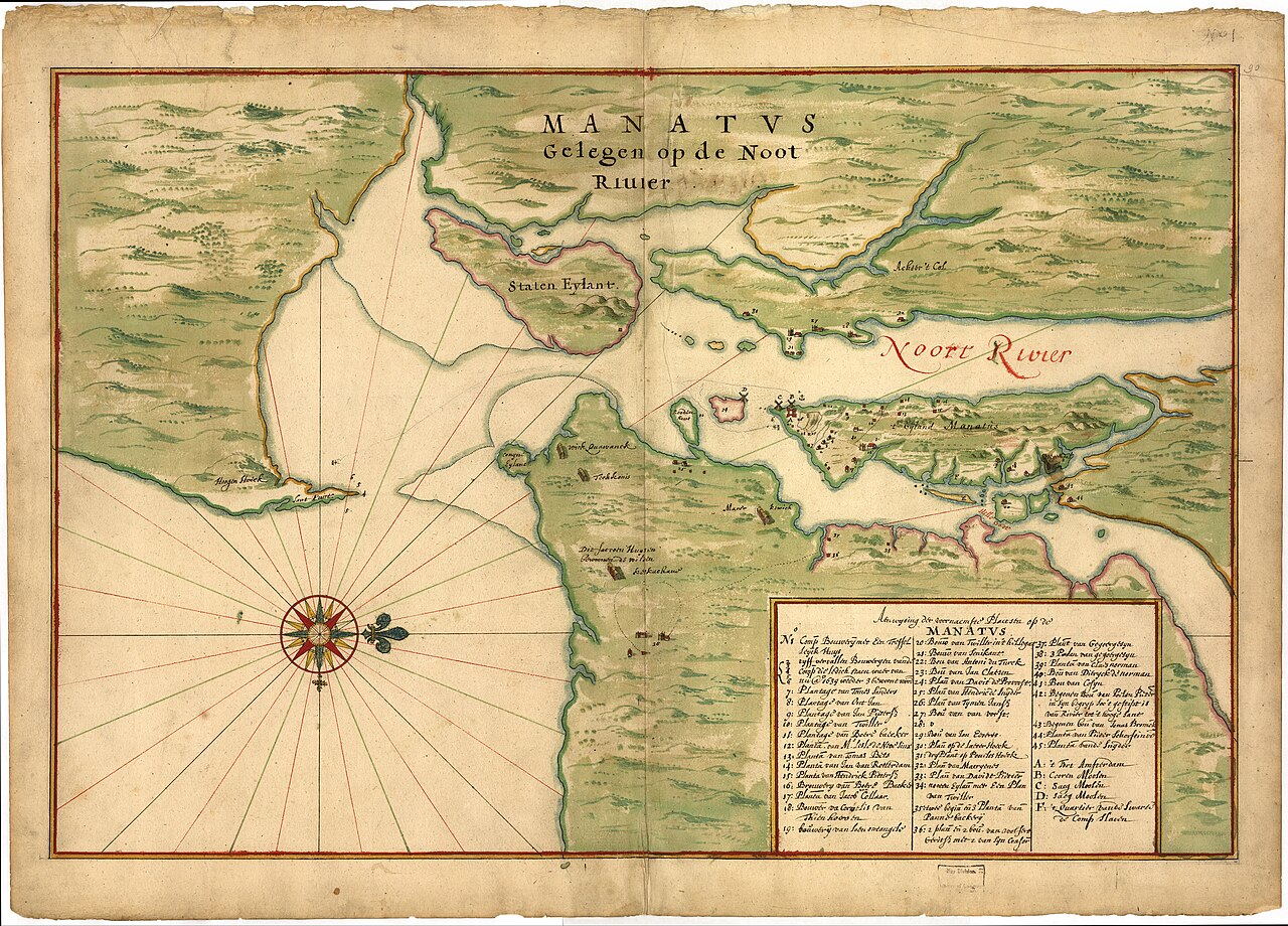 Manatus Map by Johannes Vingboons