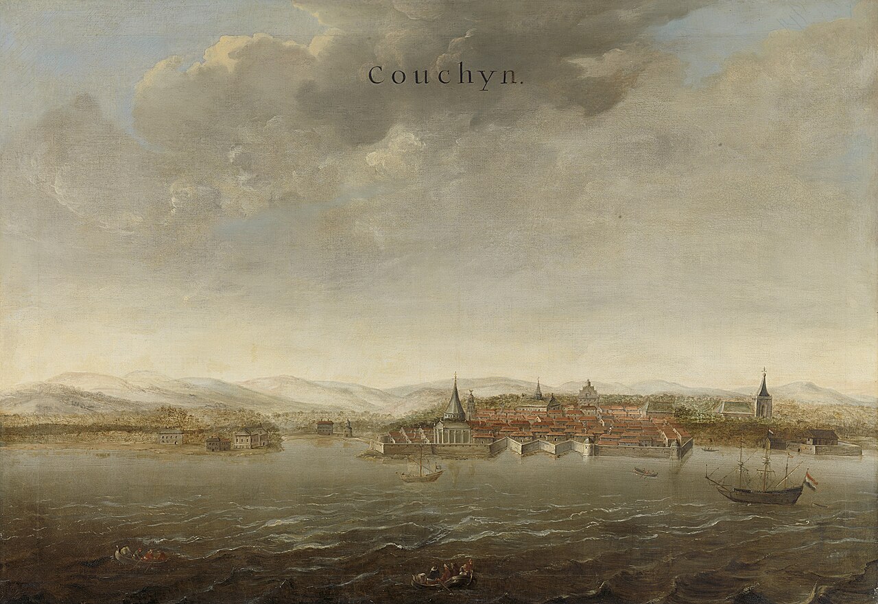 View of Cochin on the Malabar Coast of India by Johannes Vingboons