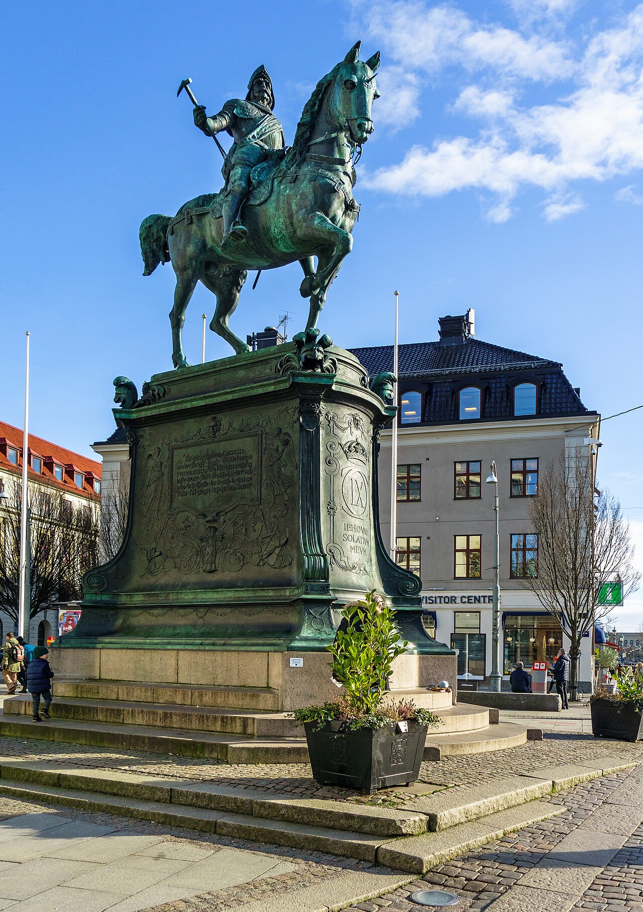 Equestrian statue of Charles IX in Gothenburg by John Börjeson