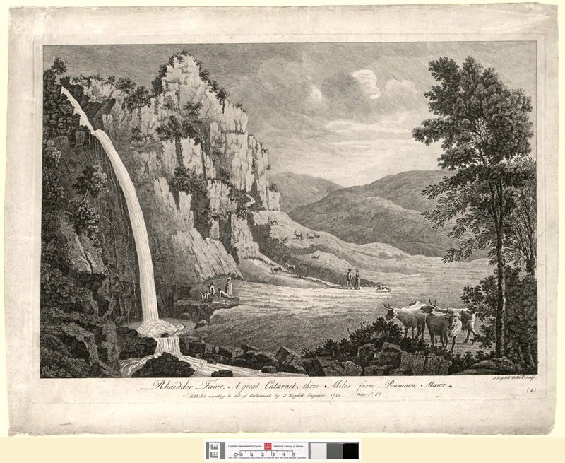 Rhaiader Fawr, A great cataract, three miles from Penmaen Mawr by John Boydell