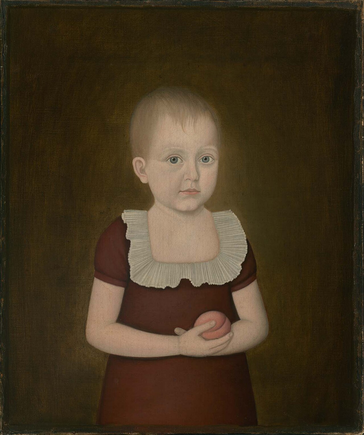 Child with a Peach by John Brewster, Jr.