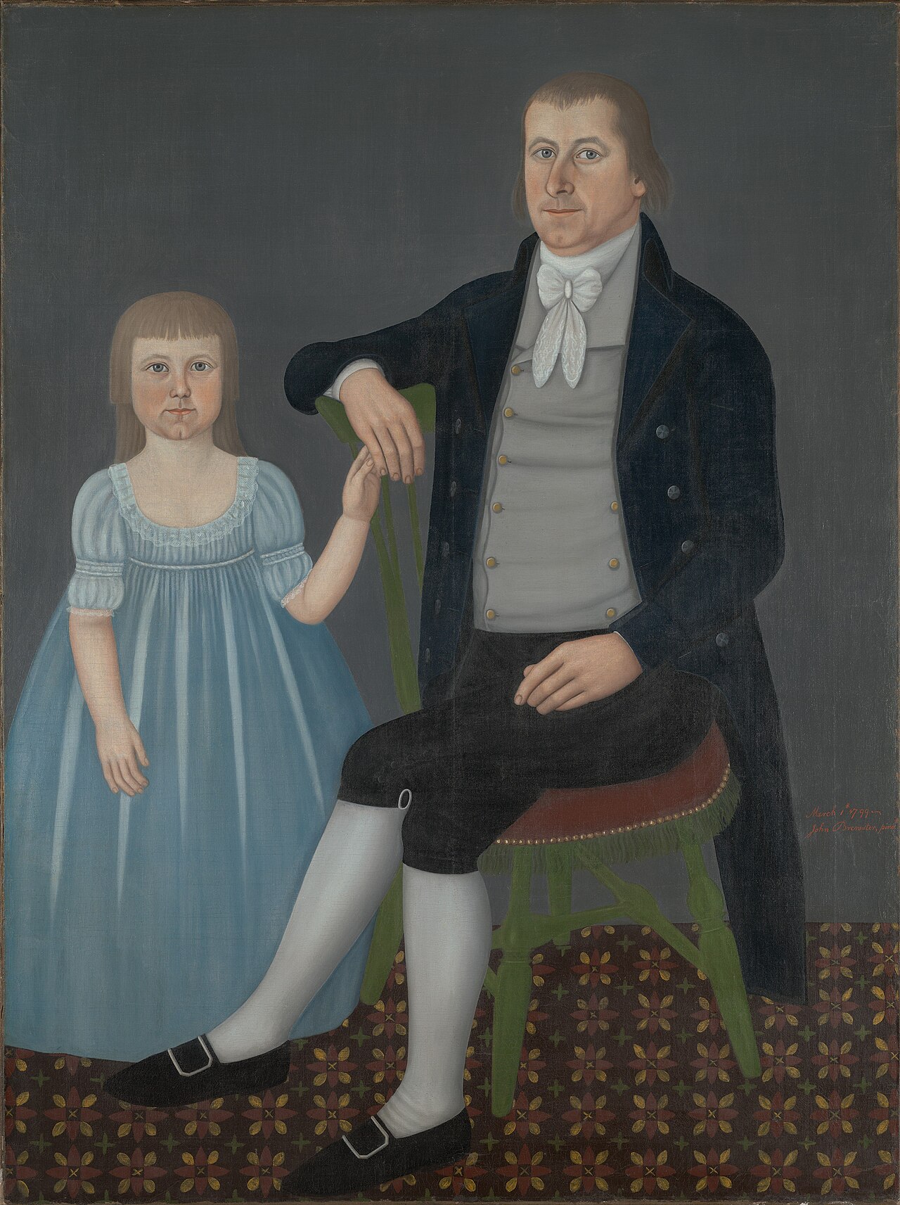 Comfort Starr Mygatt and Lucy Mygatt (1763–1823; 1794–1885) by John Brewster, Jr.