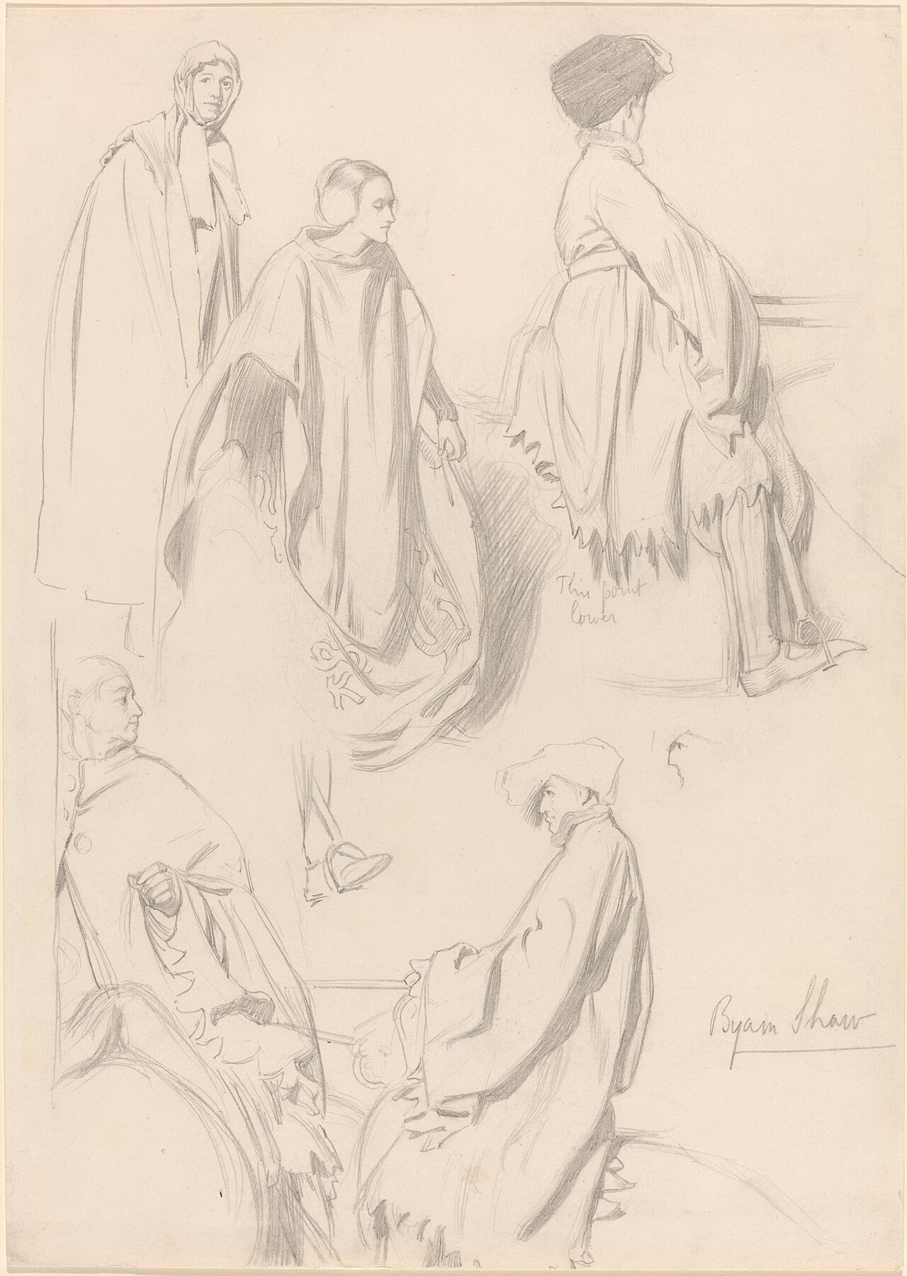 Studies of Men and Women in Medieval Dress by John Byam Liston Shaw