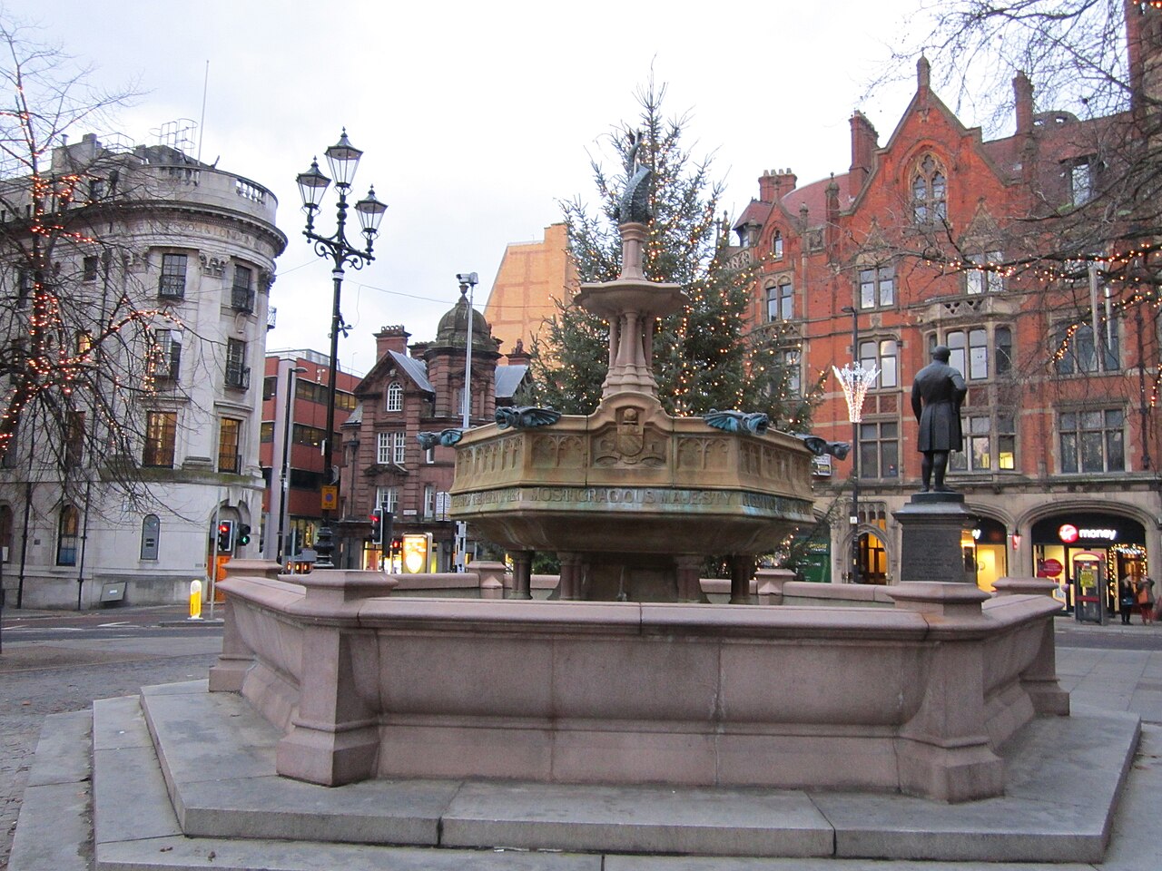 Jubilee Fountain, Albert Square, Manchester by John Cassidy