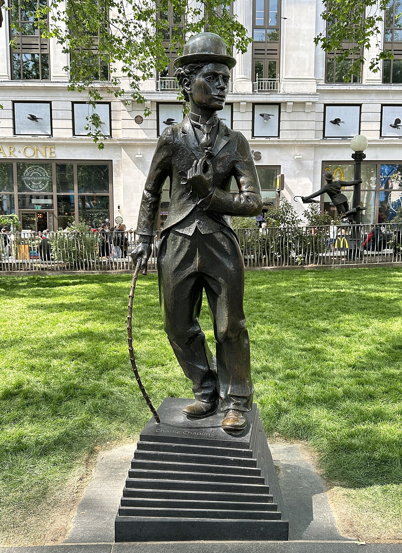 Statue of Charlie Chaplin by John Doubleday