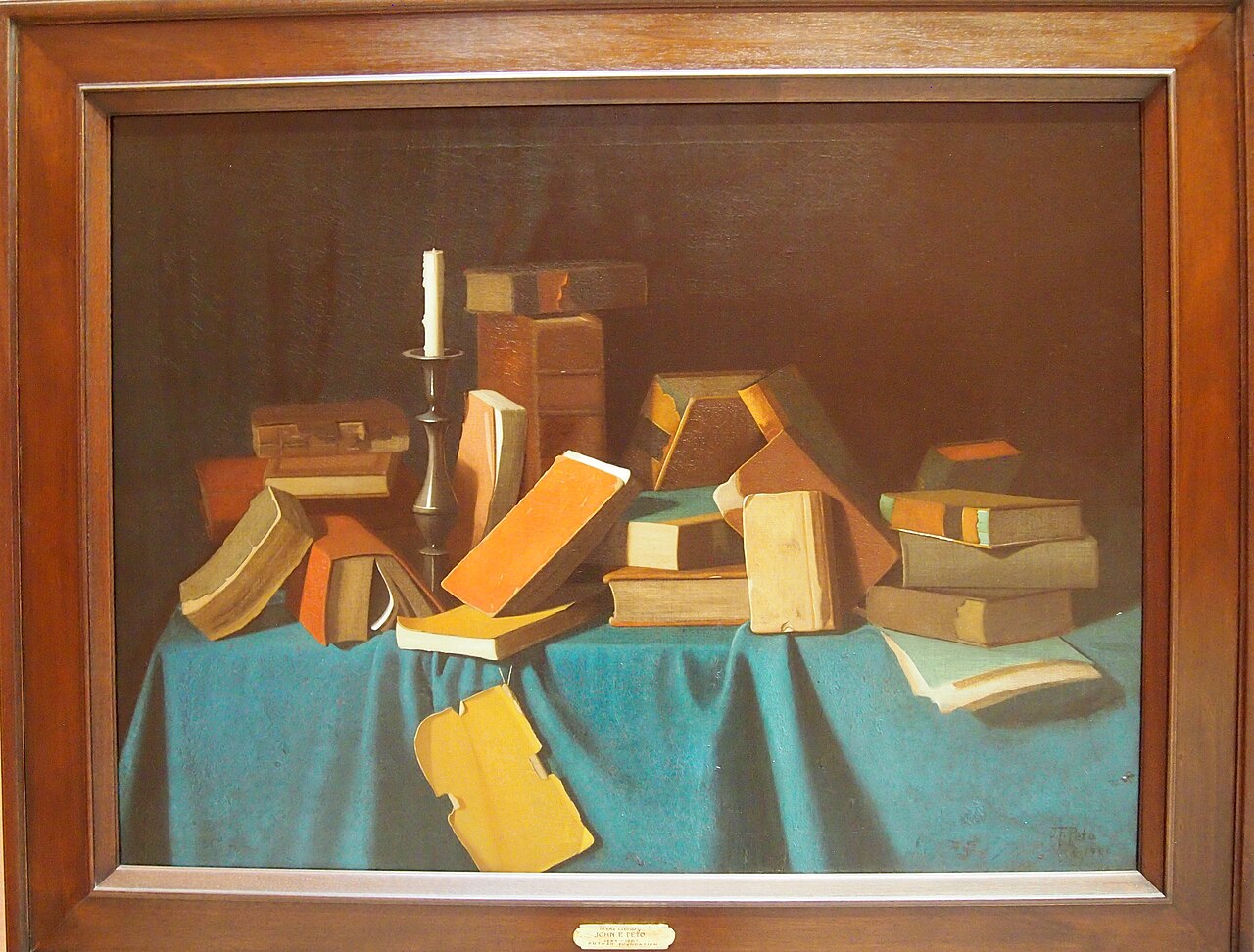 In the Library by John F. Peto
