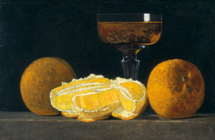 Still Life with Oranges and Goblet of Wine by John F. Peto