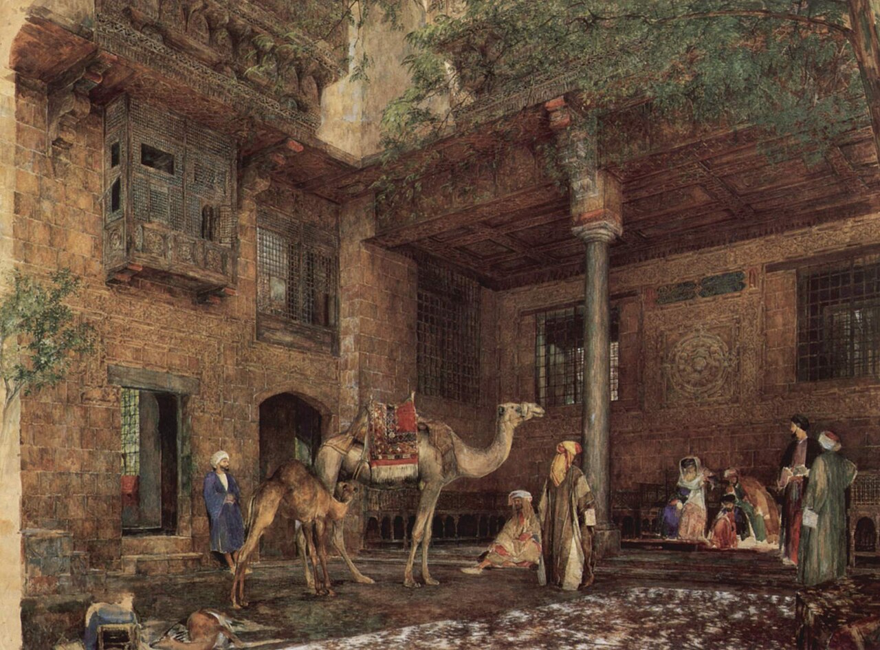 Courtyard of the Painter's House, Cairo by John Frederick Lewis