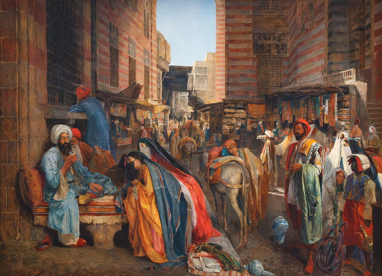 Street Scene near the El Ghouri Mosque in Cairo by John Frederick Lewis