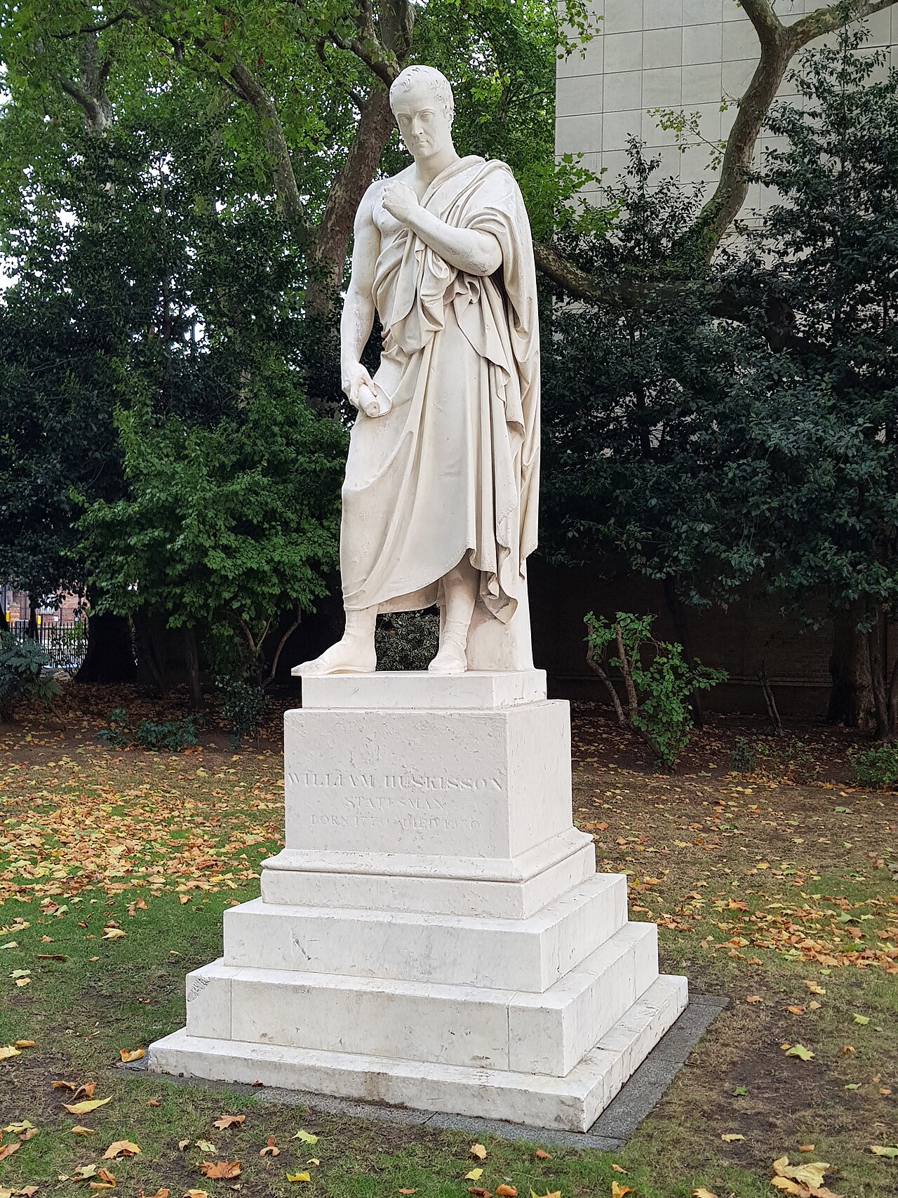 Statue of William Huskisson by John Gibson