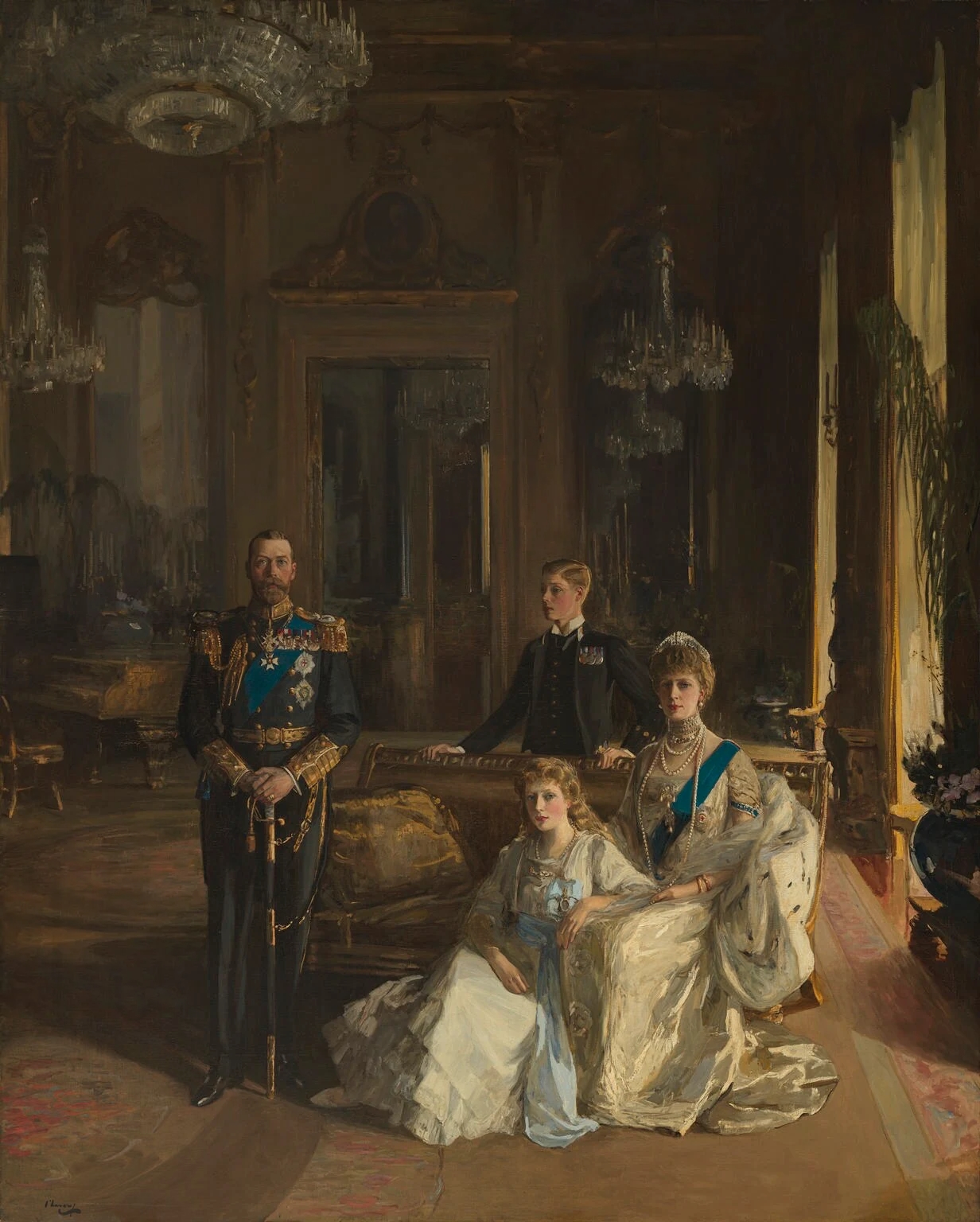 The Royal Family at Buckingham Palace, 1913 by John Lavery