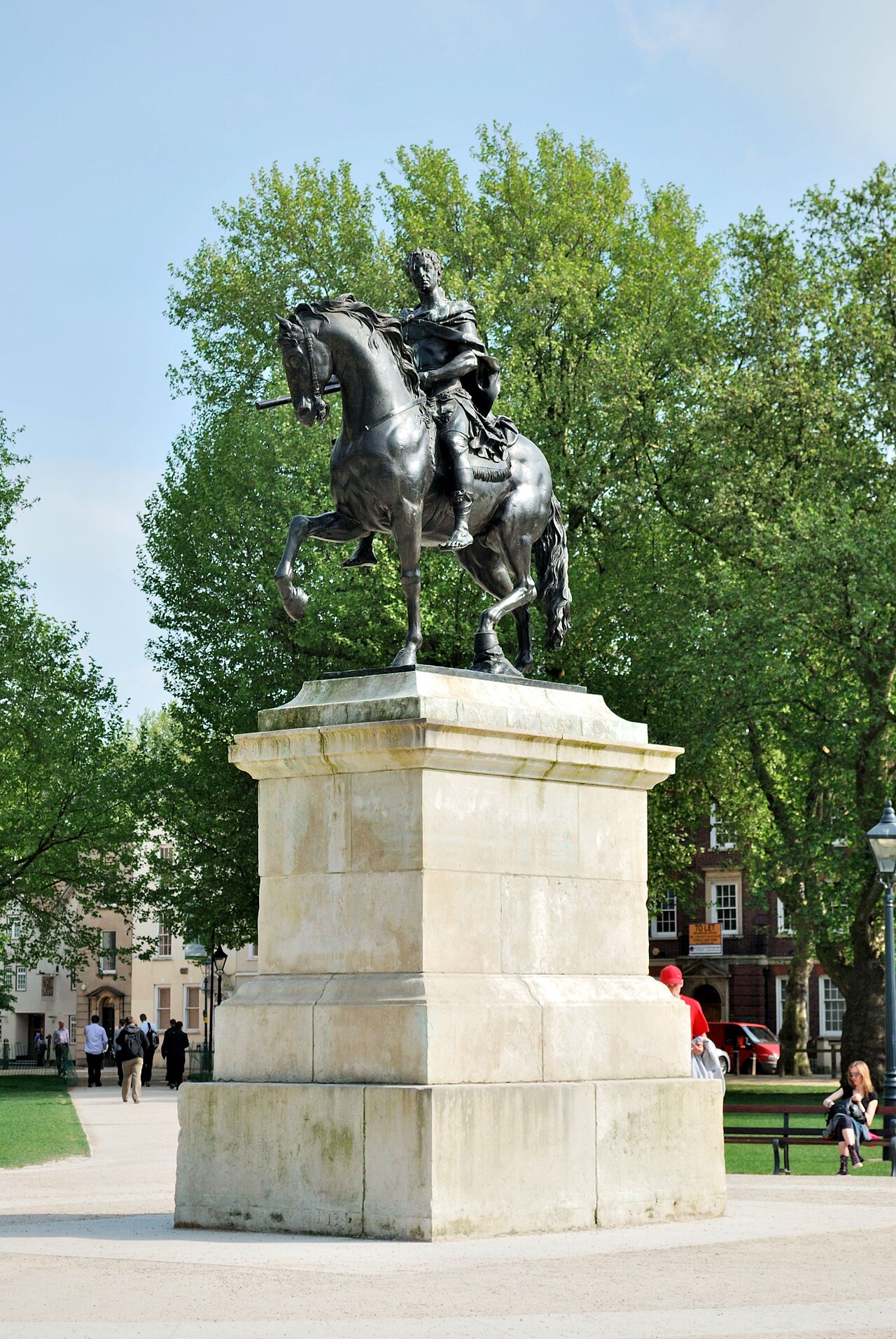 equestrian statue of William III by John Michael Rysbrack