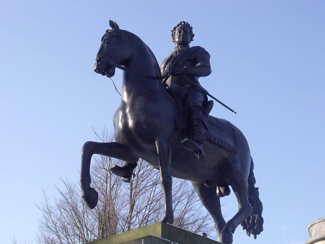 Equestrian statue of George I by John Nost