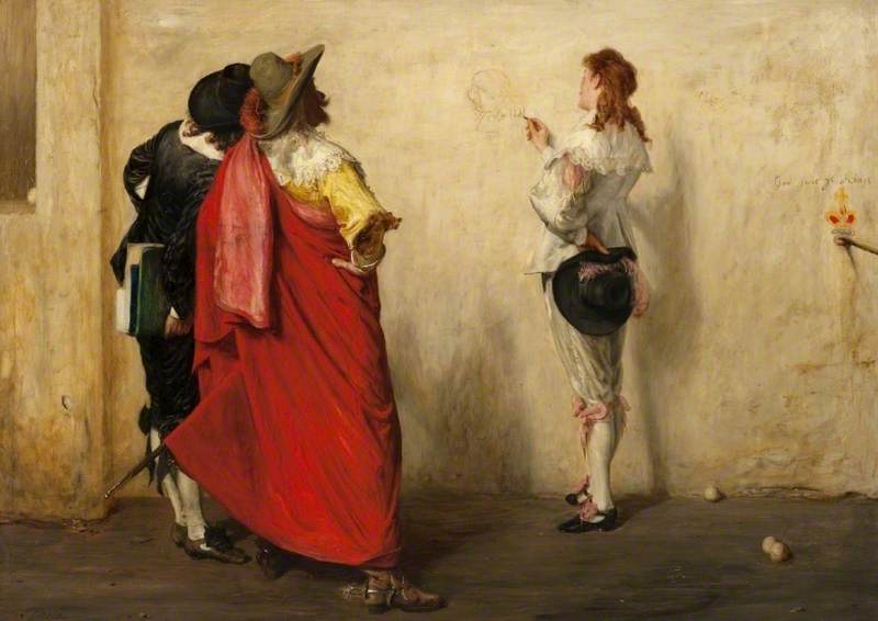 Ho! Ho! Ho! Old Noll by John Pettie