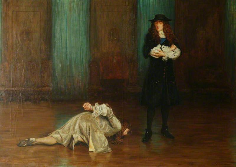 The Duke of Monmouth's Interview with James II by John Pettie