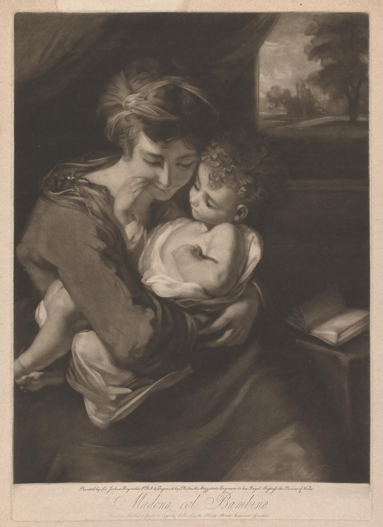 Madona Col Bambino by John Raphael Smith