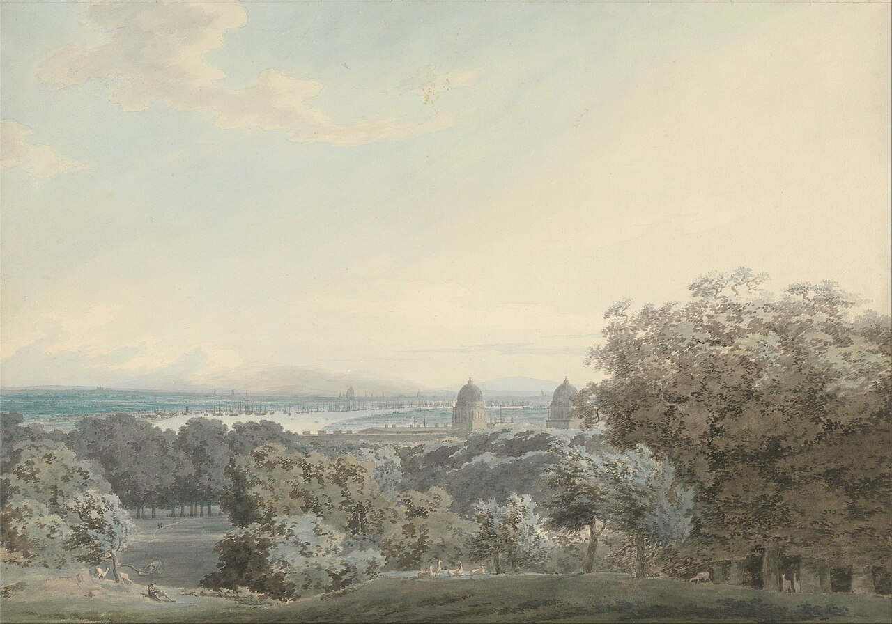 London from Greenwich Hill by John Robert Cozens