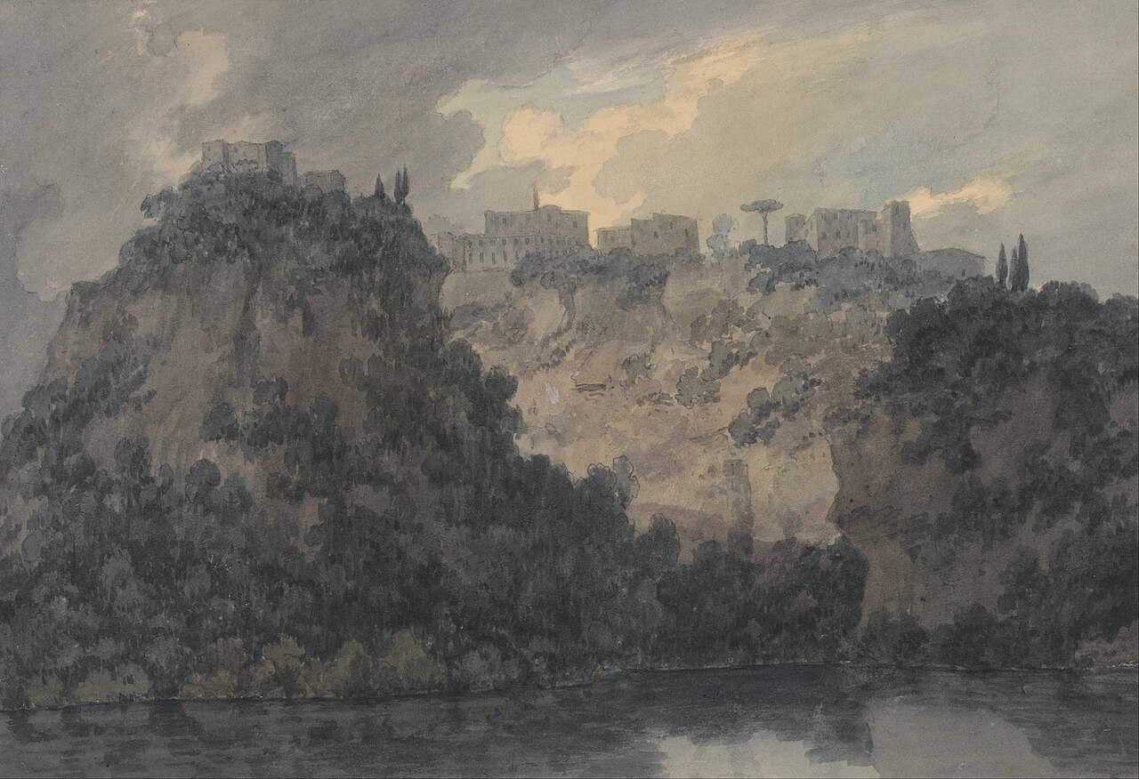 On the Lake of Nemi by John Robert Cozens