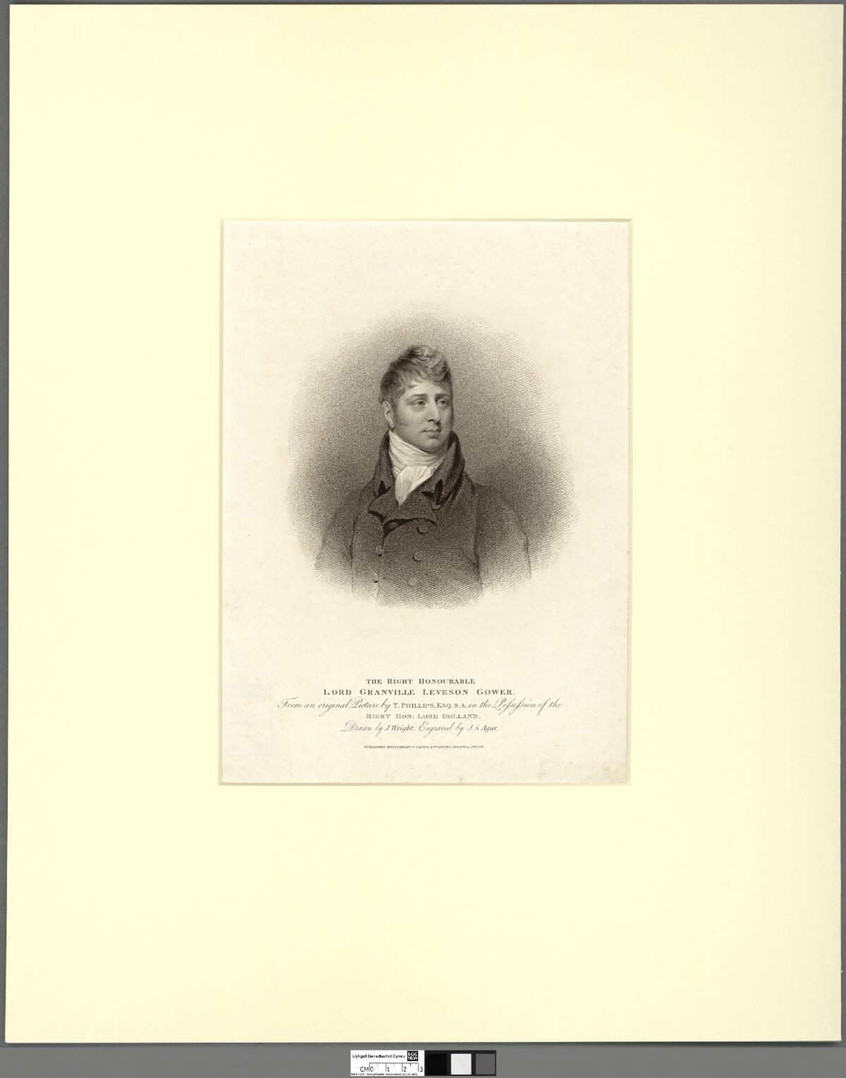 The Right Honourable Lord Granville Leveson Gower by John Samuel Agar