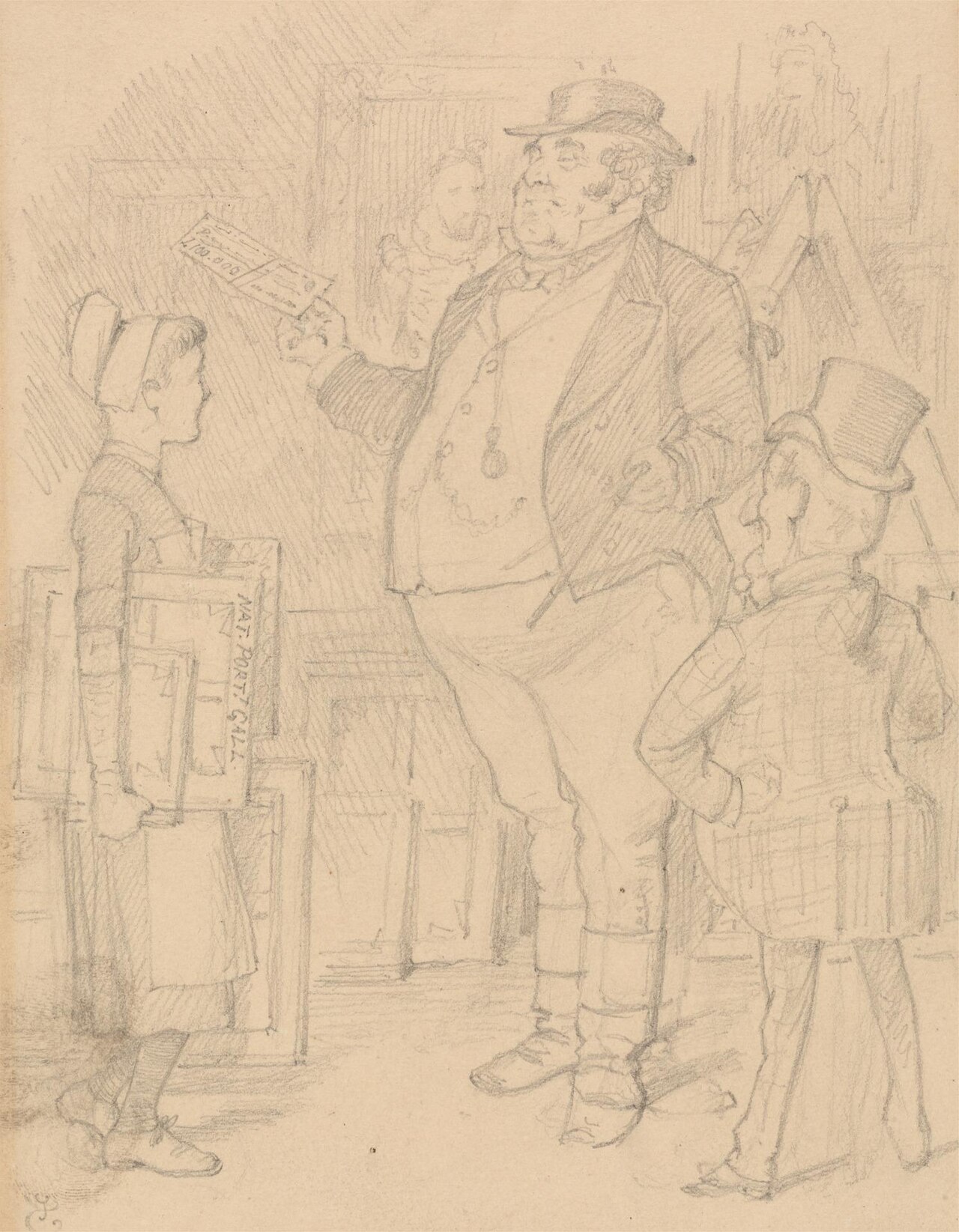 Drawing for a `Punch' Cartoon by John Tenniel