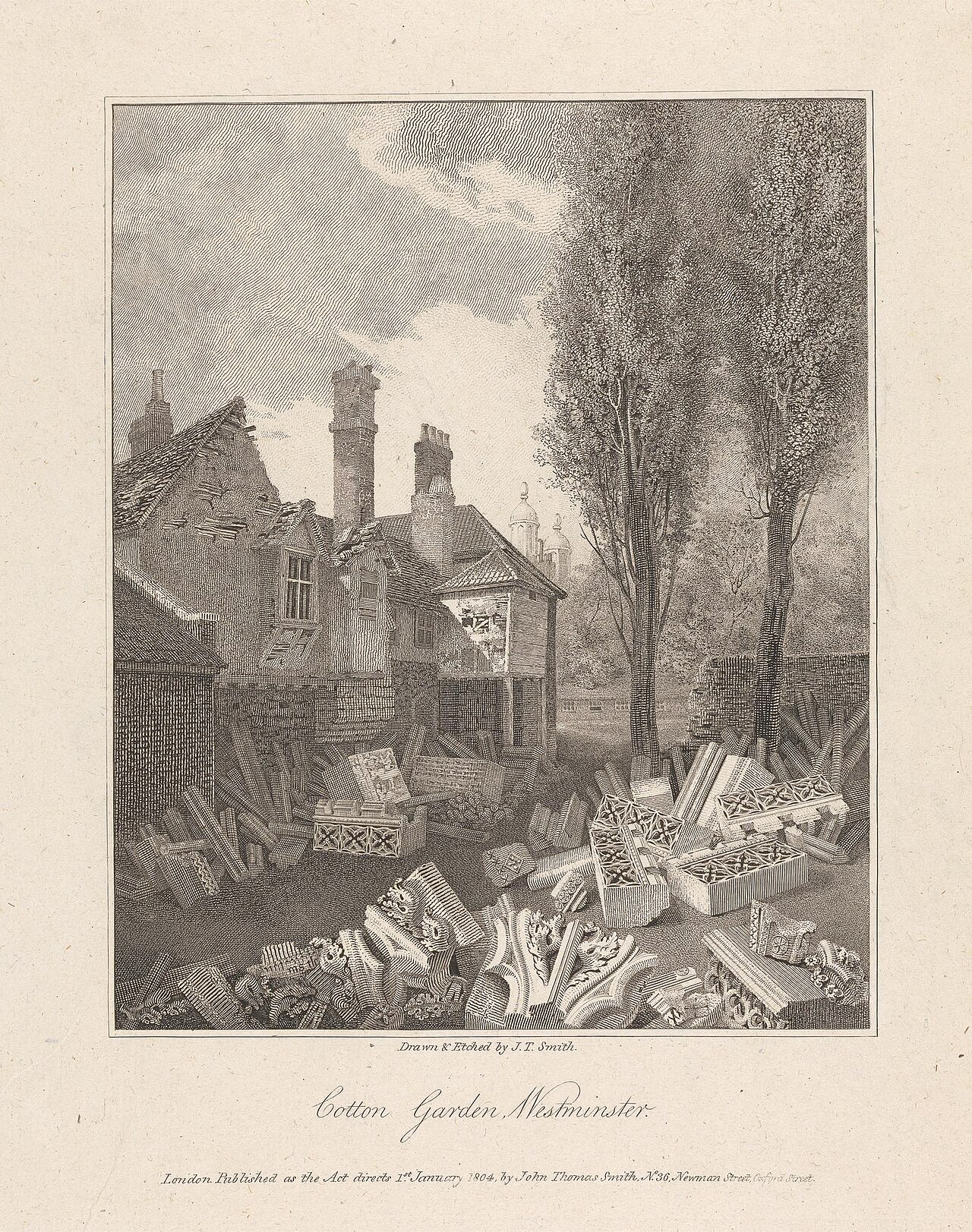 Cotton Garden, Westminster by John Thomas Smith