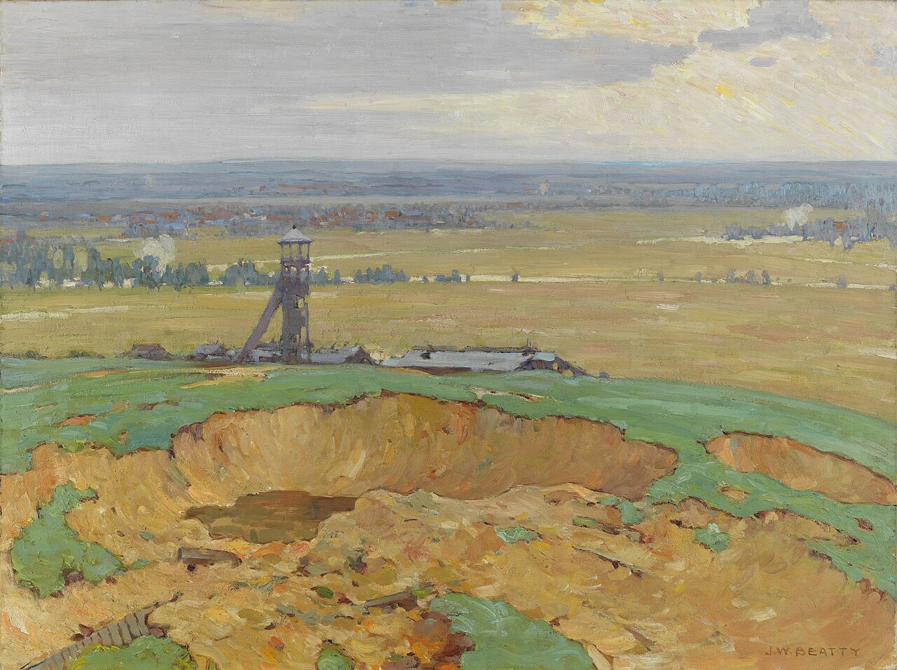 Lievin from Vimy Ridge by John William Beatty