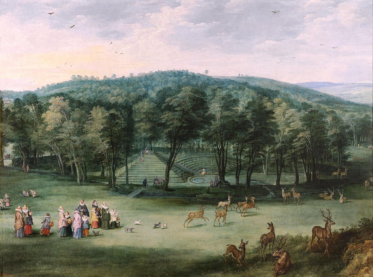 The Infanta Isabel Clara Eugenia in the Mariemont Park by Joos de Momper the Younger