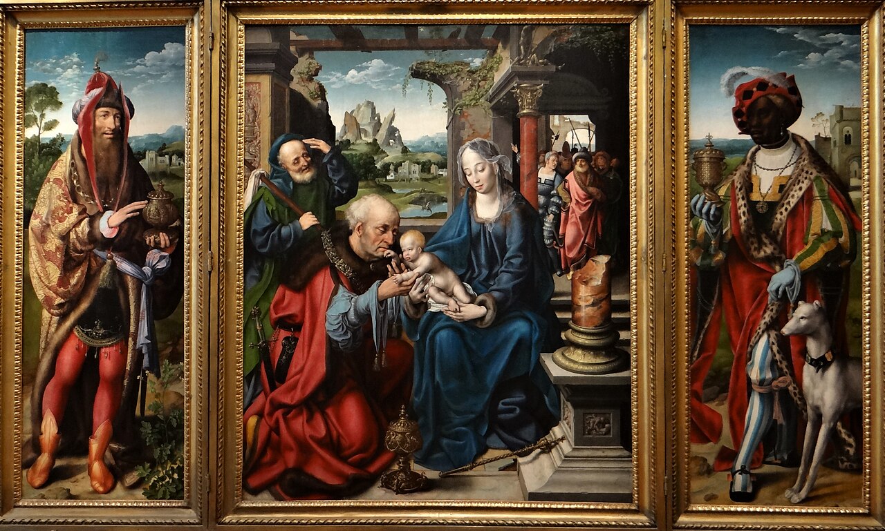 Adoration of the Magi (Triptych) by Joos van Cleve